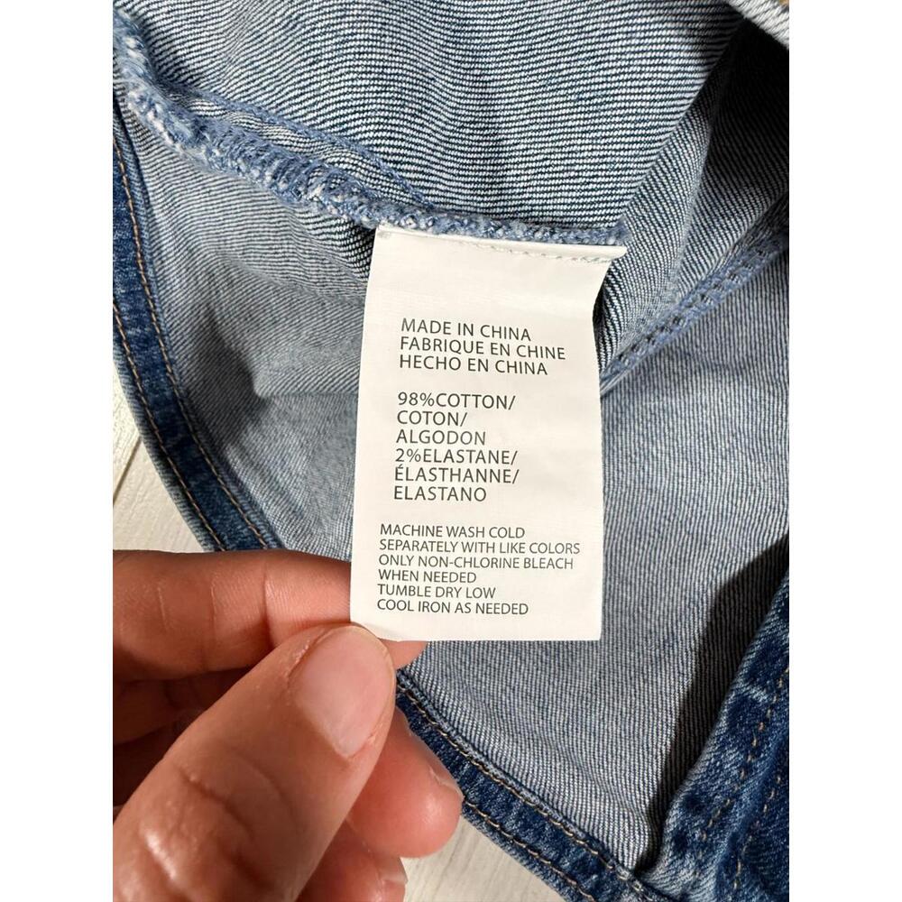 O'Neil Delphina Sleeveless Denim Cropped Top Sweetheart Neckline Size XL - Picture 6 of 11